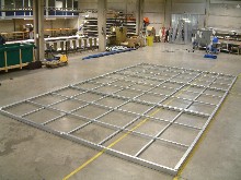 encadrement en acier galvanis� pour plancher de tente de r�ception